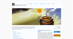 Desktop Screenshot of naturopathicschools.com